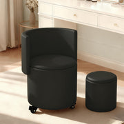 Rolling Storage Vanity Chair