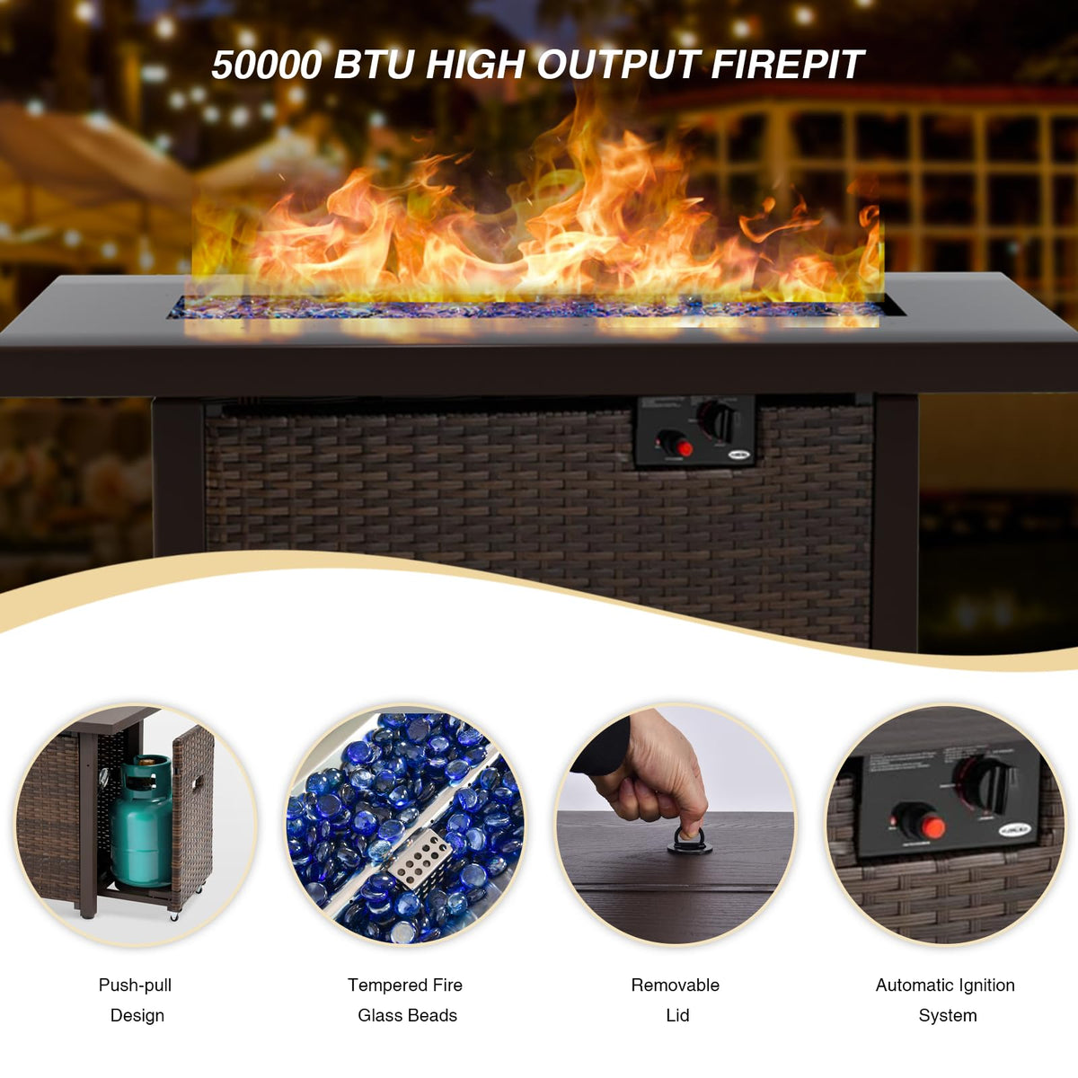 Propane Fire Pit Table