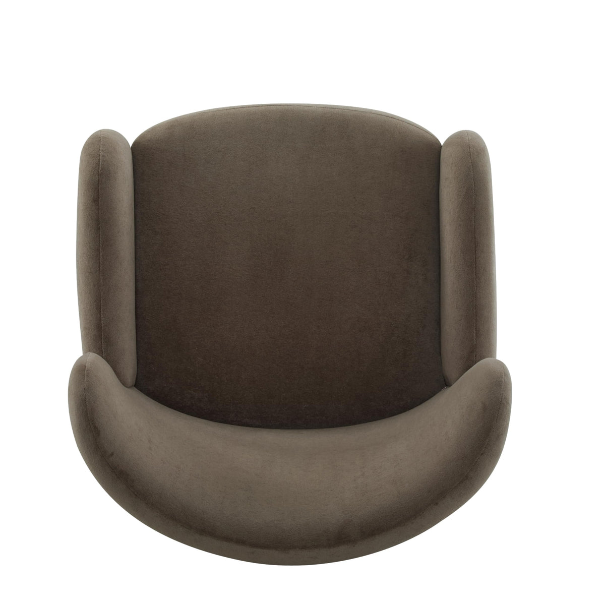 Christopher Knight Home Dolly Mid-Century Modern Velvet Upholstered Wingback Club Chair, Living Room Lounge Chair for Relaxation, Reading Armchair, Solid Wood Living Room Accent Chair, Dark Brown