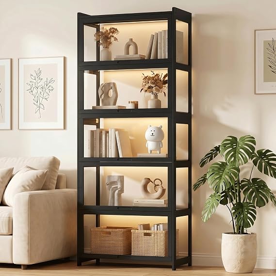 Bamboo Acrylic Display Cabinet