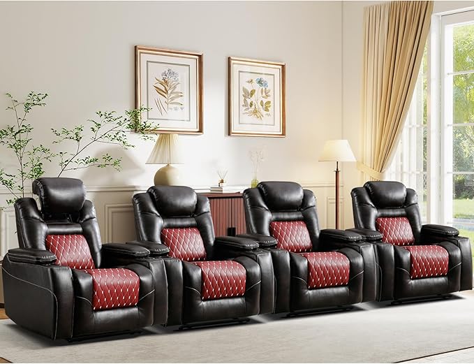 Power Recliner Chair with Adjustable Headrest