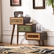 Vintage Asymmetrical Accent Chest with Drawers