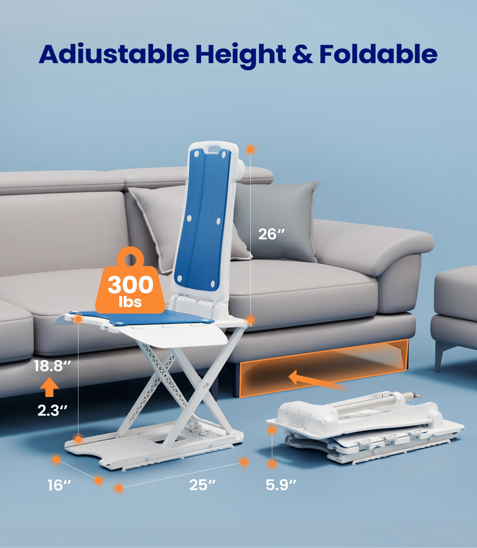 Electric Floor Chair Lift with Remote Control
