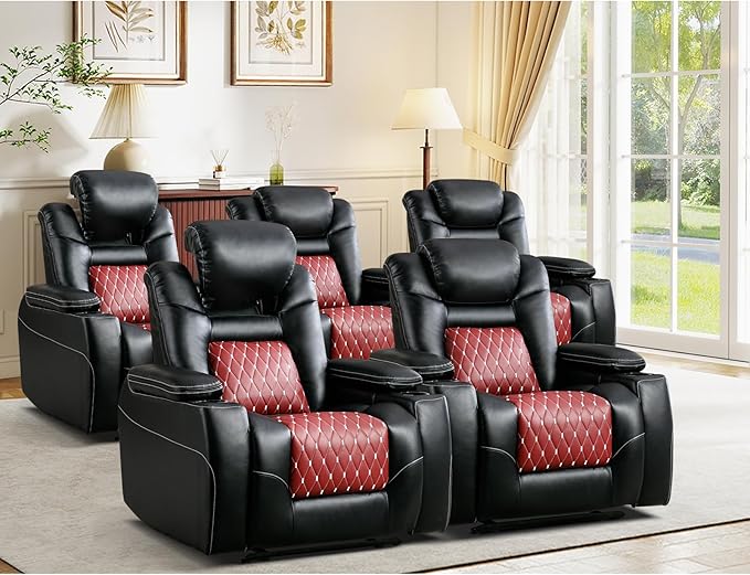 Power Recliner Chair with Adjustable Headrest