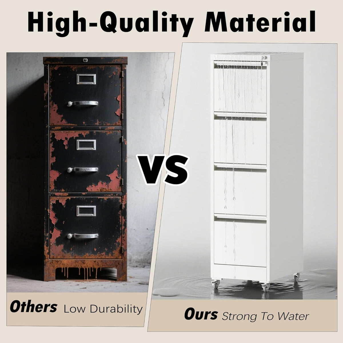 Mobile Steel Filing Cabinet