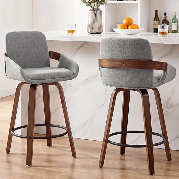 Counter Height Swivel Bar Stools Set of 2