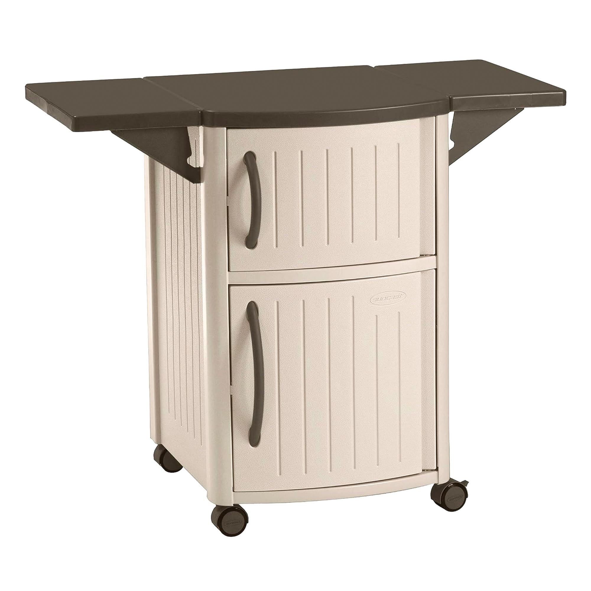 Outdoor Grilling Prep Station with Storage