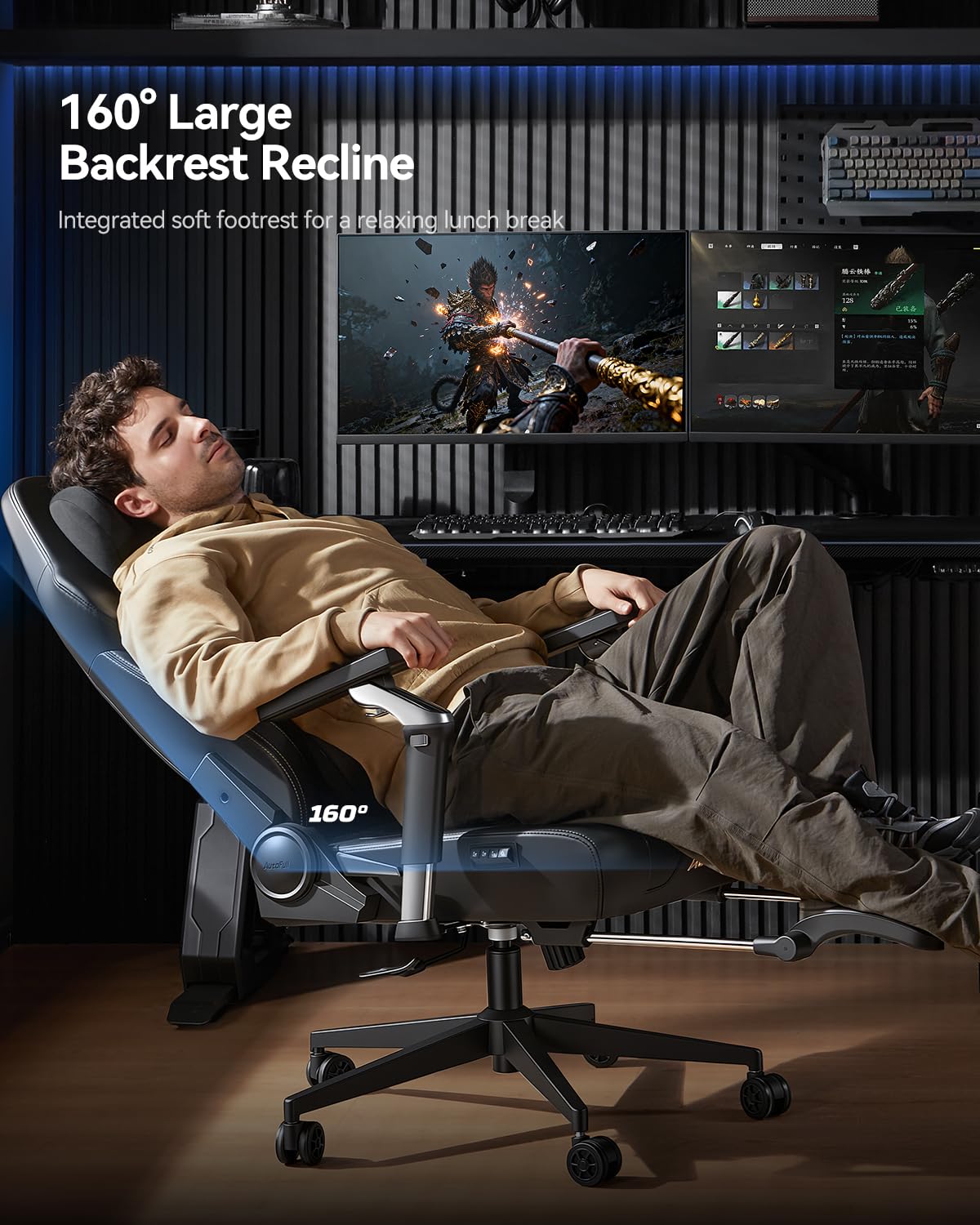 Gaming Chair with Climate Control & Lumbar Support