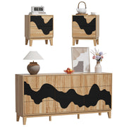 9-Drawer Dresser & 2 Nightstands Bedroom Set