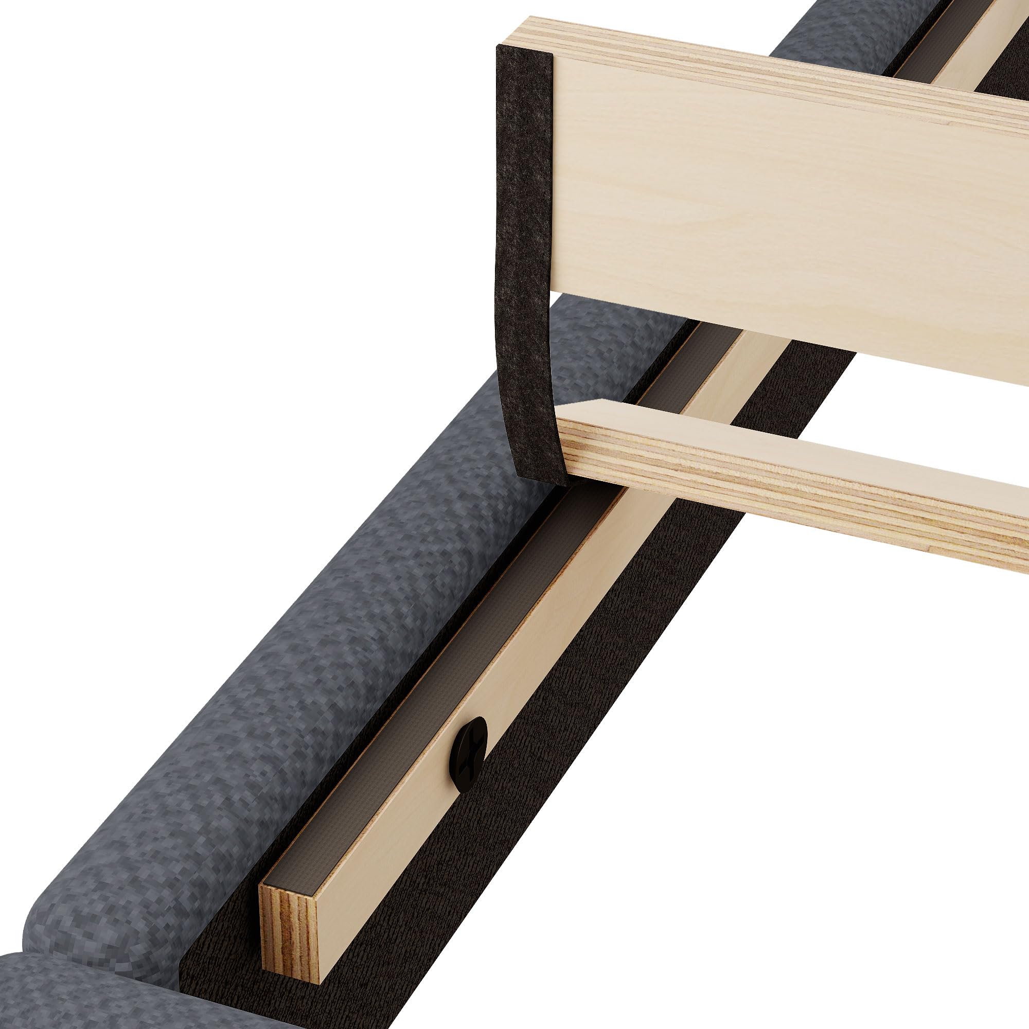 Pingliang Home Queen Size Bed Frame, Linen Upholstered Platform Bed with Storage Headboard, Strong Wooden Slats Support, No Box Spring Needed, Easy Assembly, Dark Grey