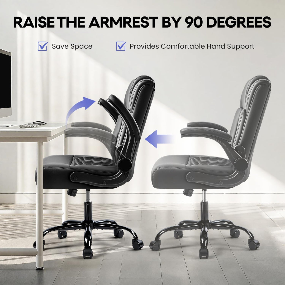 Ergonomic PU Leather Office Chair