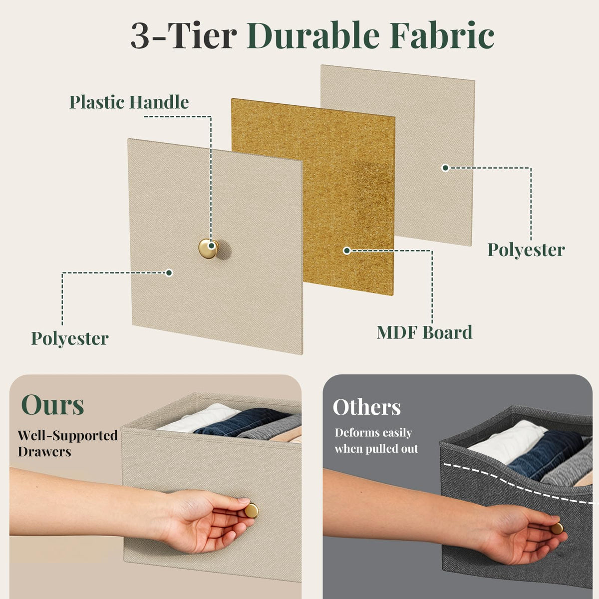 7-Drawer Fabric Dresser
