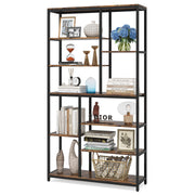 8-Tier Staggered Bookcase