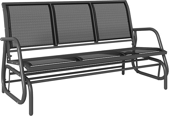 3-Person Outdoor Patio Glider Bench
