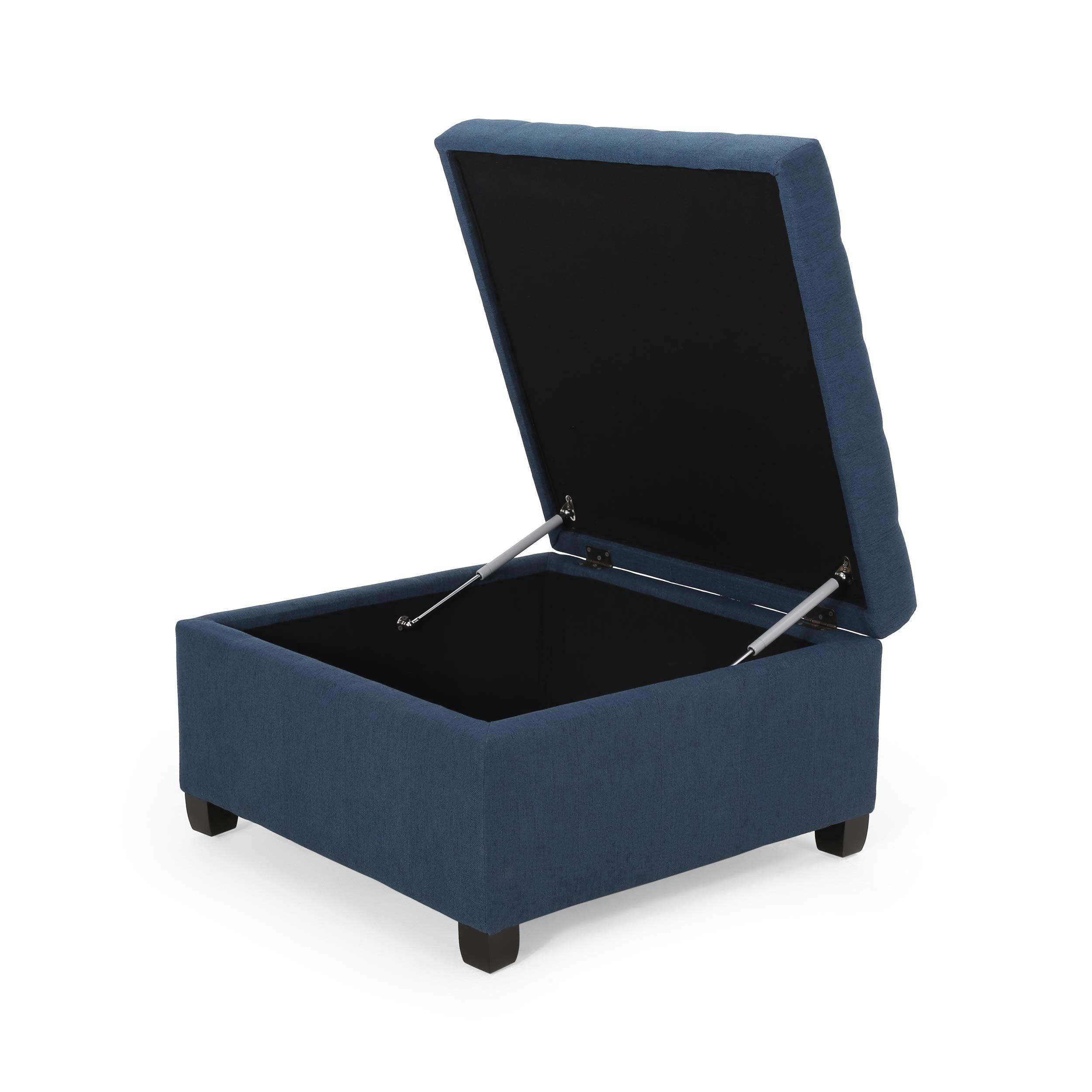 Christopher Knight Home Hedda Tufted Fabric Storage Ottoman