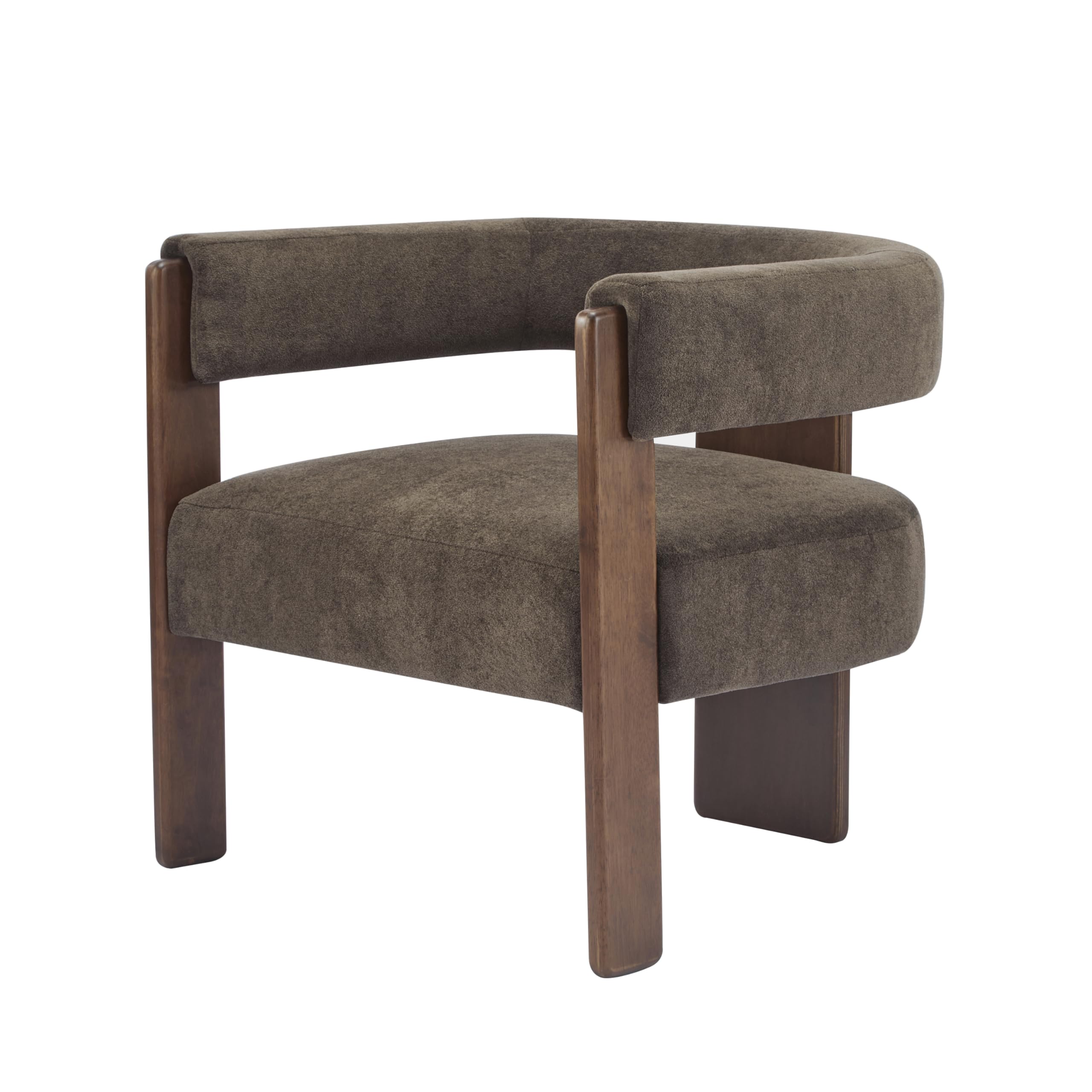 Velvet Barrel Accent Chair