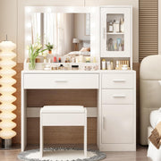 Lighted Makeup Vanity Set