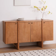 Wood Buffet Sideboard with Adjustable Shelves