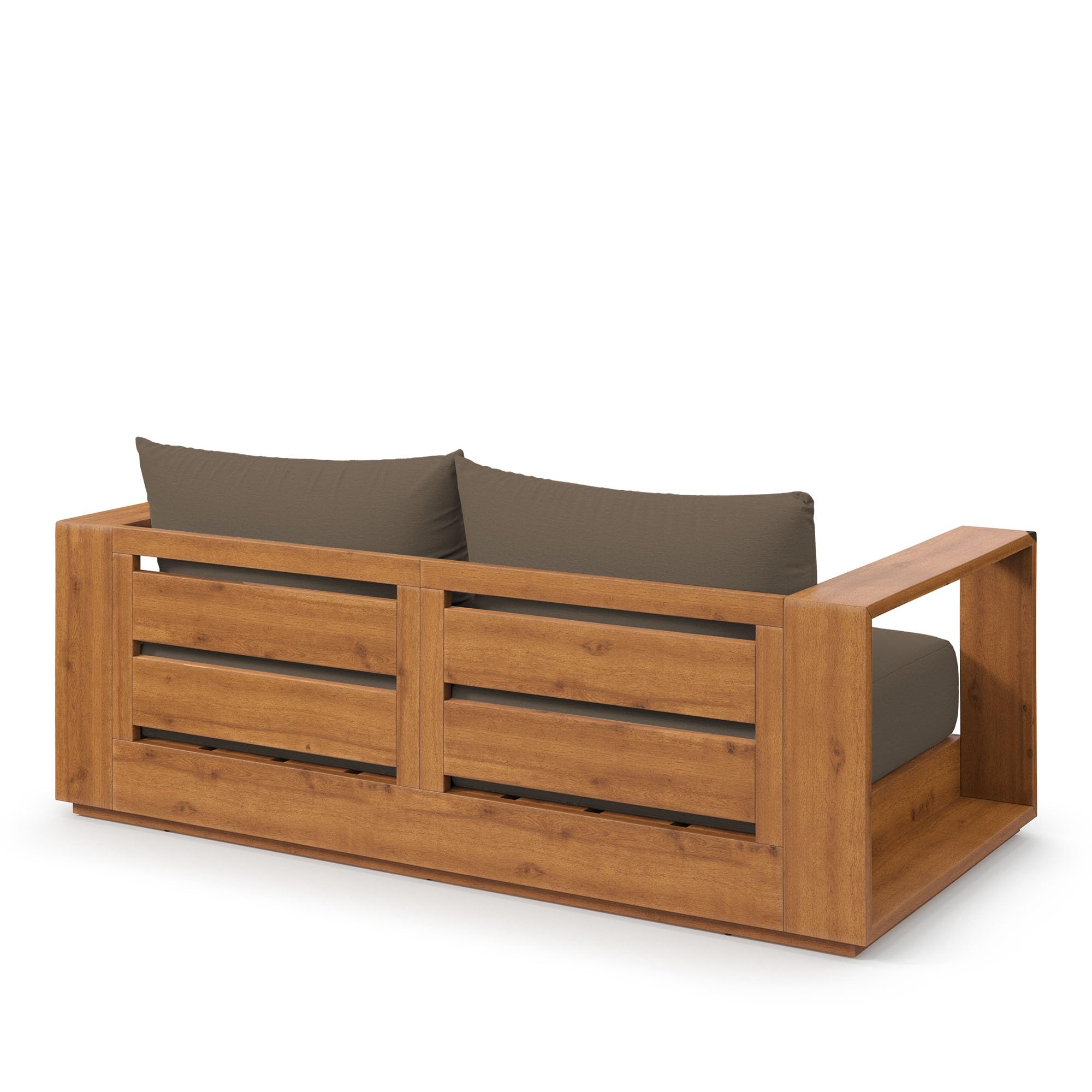 Acacia Wood Outdoor Patio Loveseat