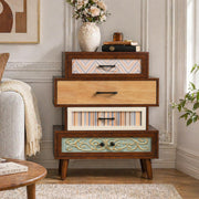 Boho Accent Cabinet with Drawers