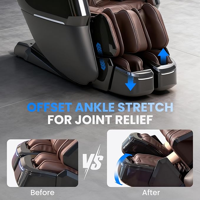 4D Massage Chair Full Body – Zero Gravity SL-Track Recliner
