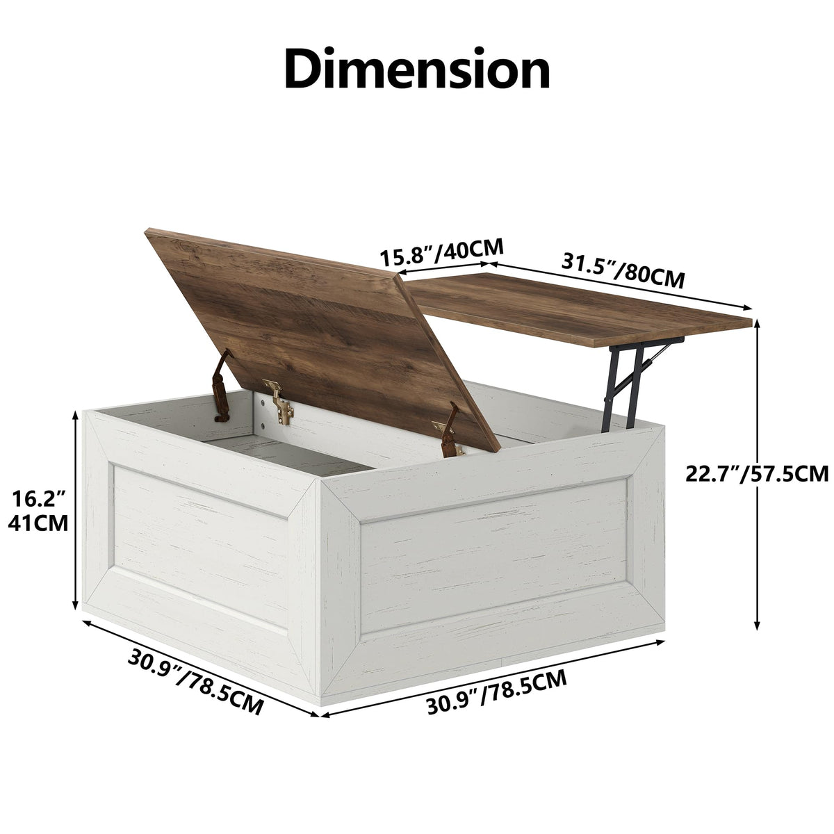 Square Lift-Top Coffee Table