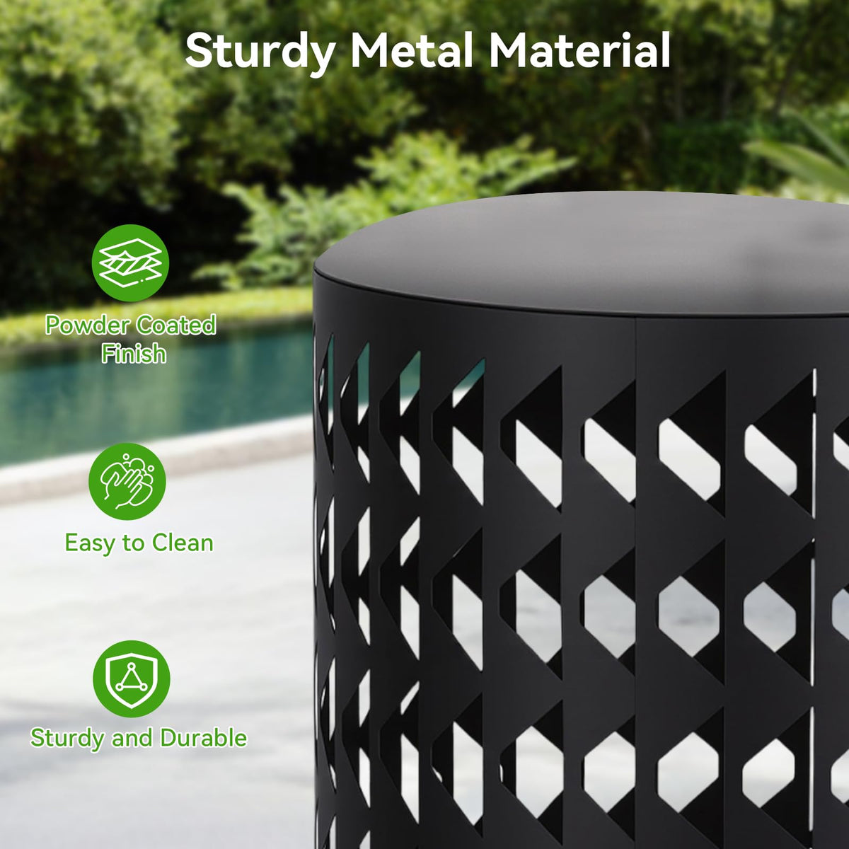 Metal Nesting Side Tables, Set of 3