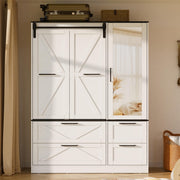 Armoire Wardrobe Closet with Sliding Barn Door