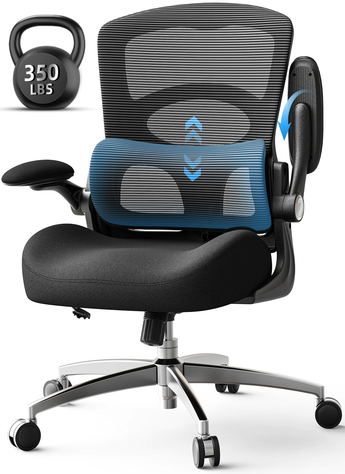 Ergonomic Office Chair with Adjustable Lumbar Support