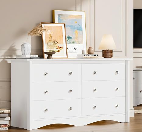 6-Drawer Wood Dresser