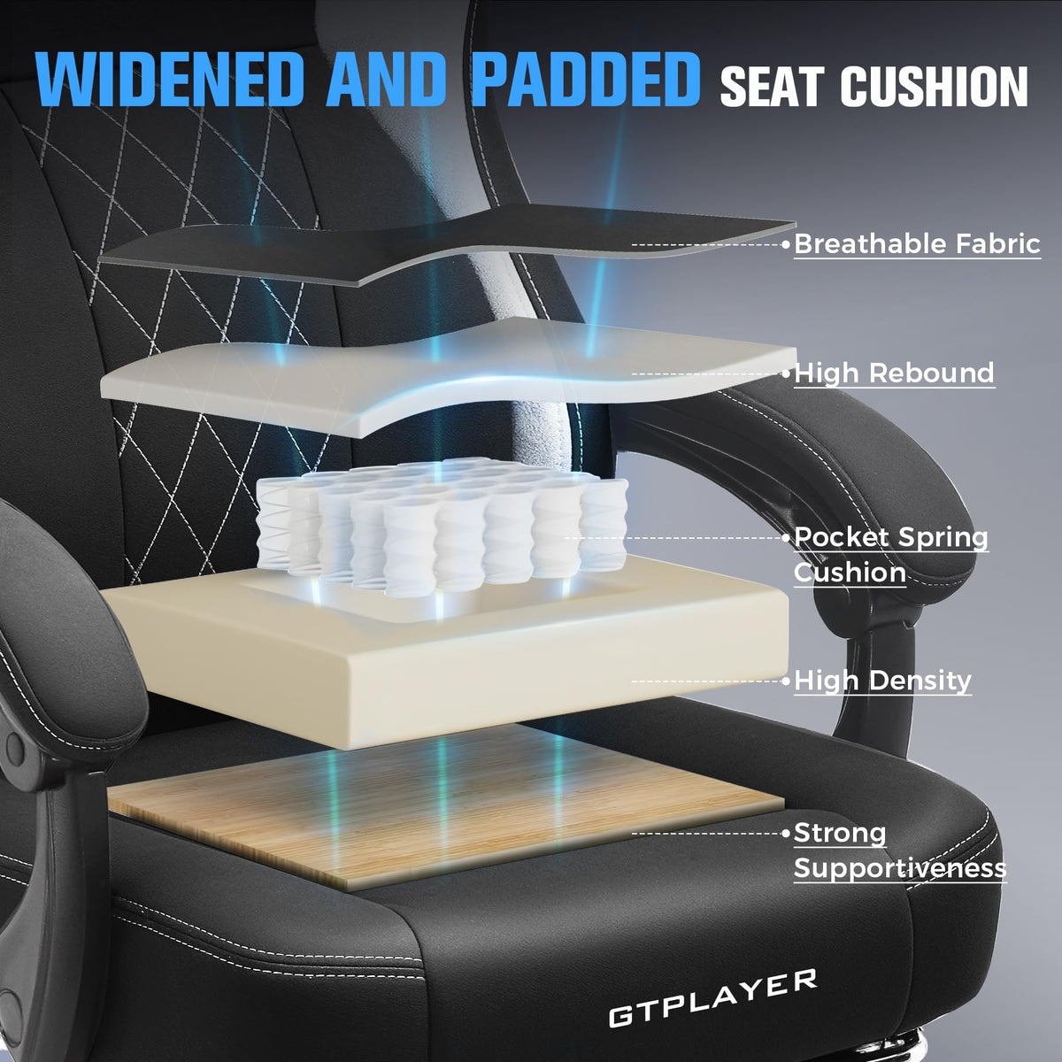 Big and Tall Fabric Gaming Chair