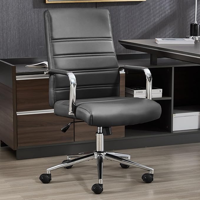 Leather Executive Office Chair with Wheels