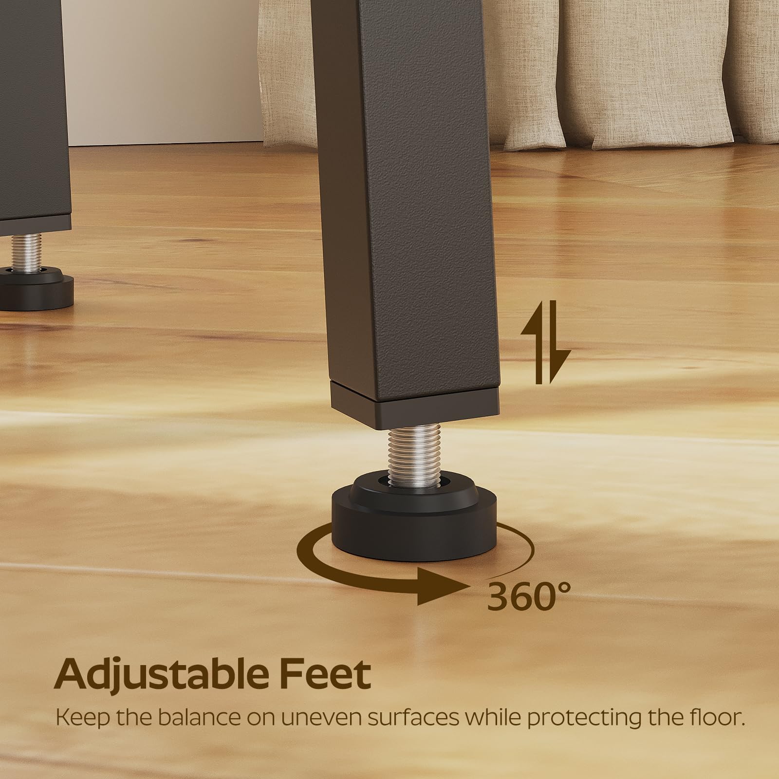 Square Bar Table with Footrest