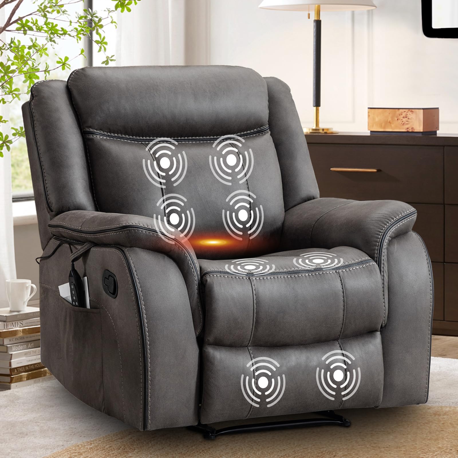 Massage Recliner Chair with Heat & Vibration