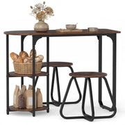 3-Piece Dining Set with Storage