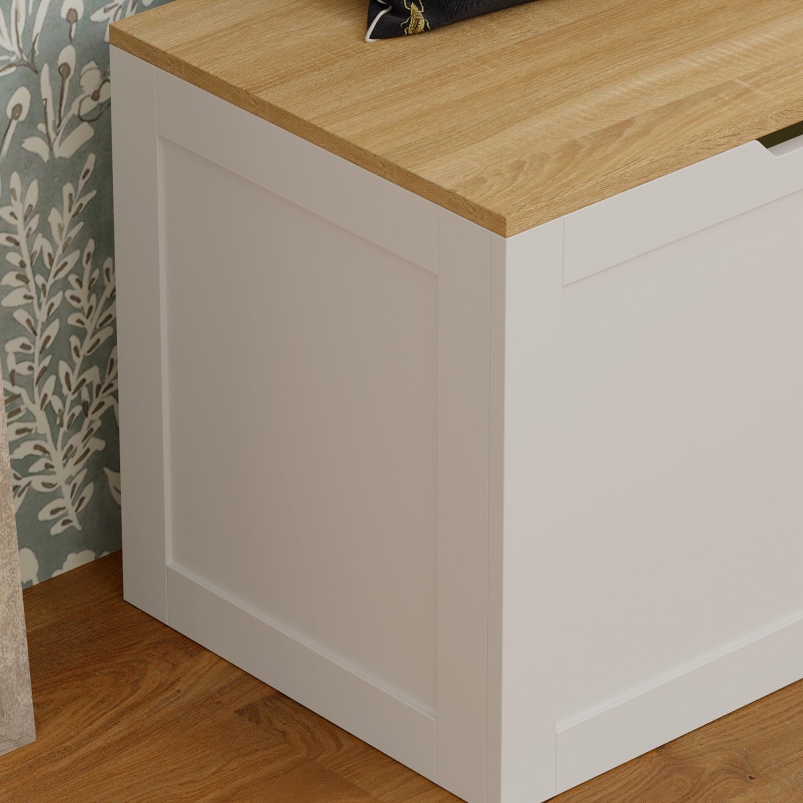 TAMUNE L Shaped Breakfast Nook Bench with Hidden Storage, 63 Inch Corner Dining Bench for Small Kitchen, Breakfast Nook Set for Dining Room, Entryway, Oak 63”L x 63”W x 17.7”H