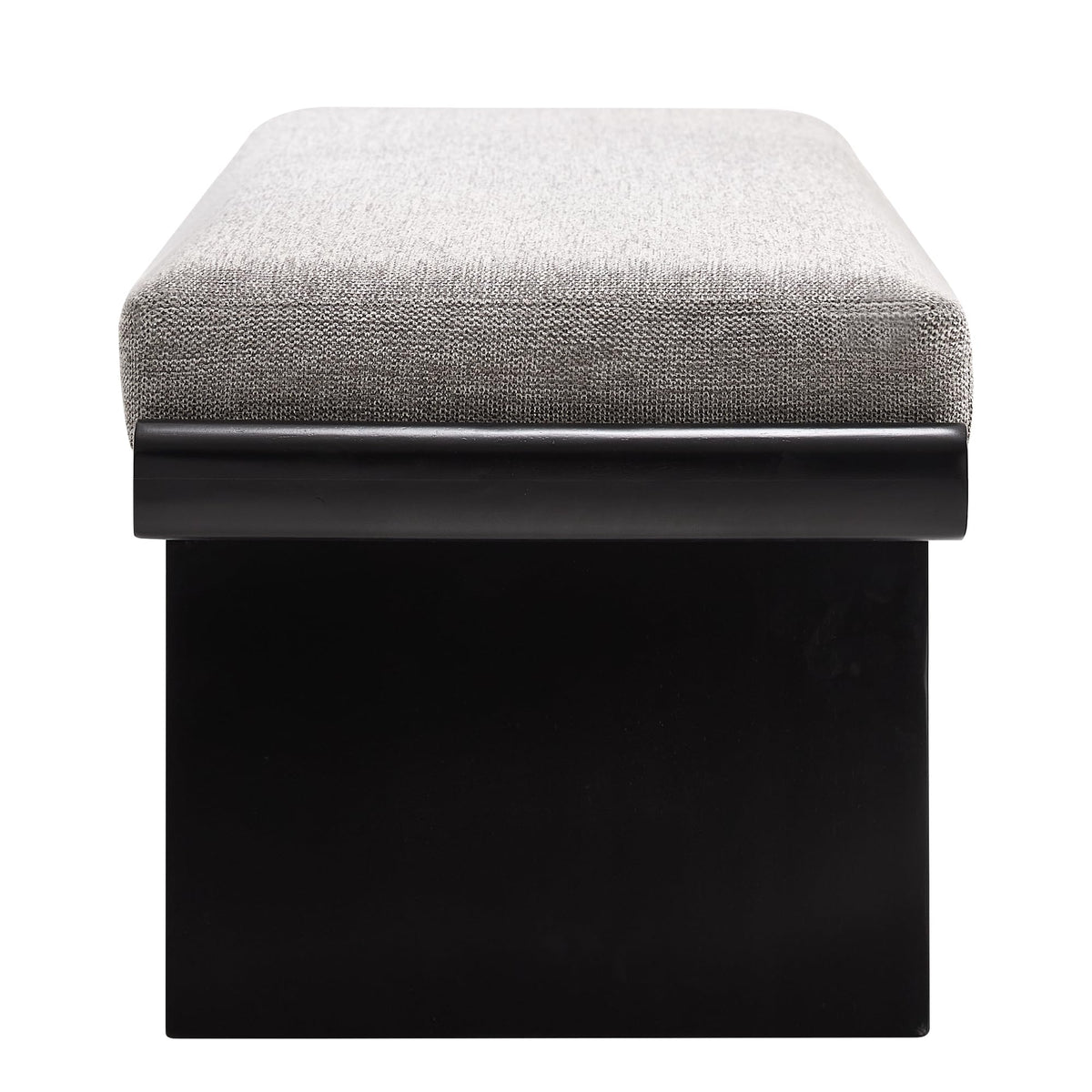 Linen Upholstered Wood Bench