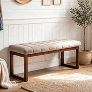Tufted Chenille Bedroom Bench