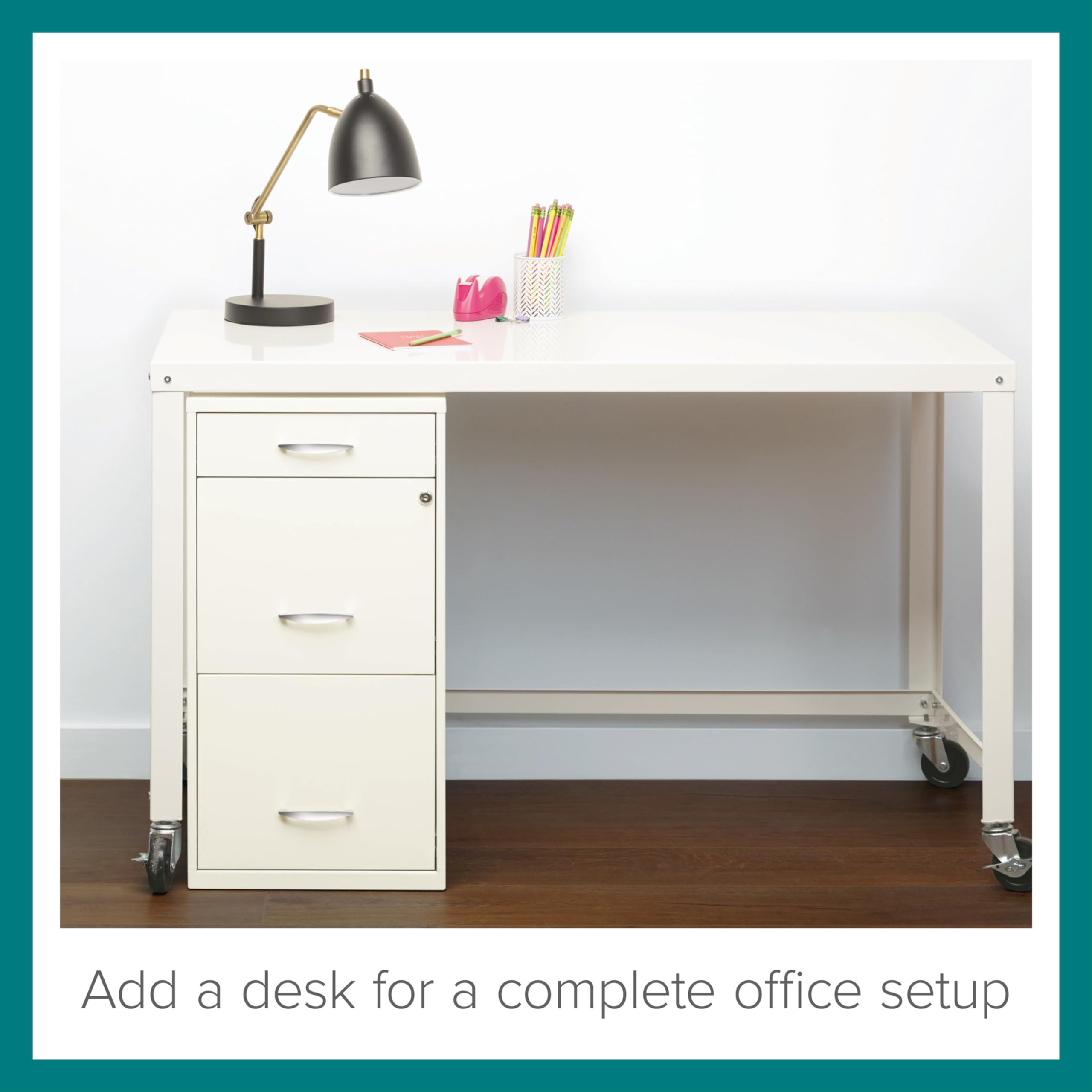 3-Drawer Steel File Cabinet