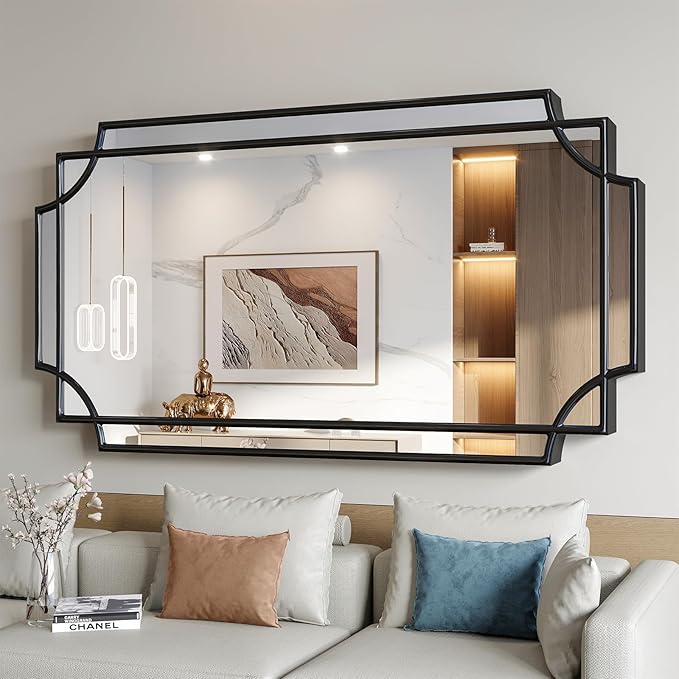 Art Deco Wall Mirror 24x48 Inch