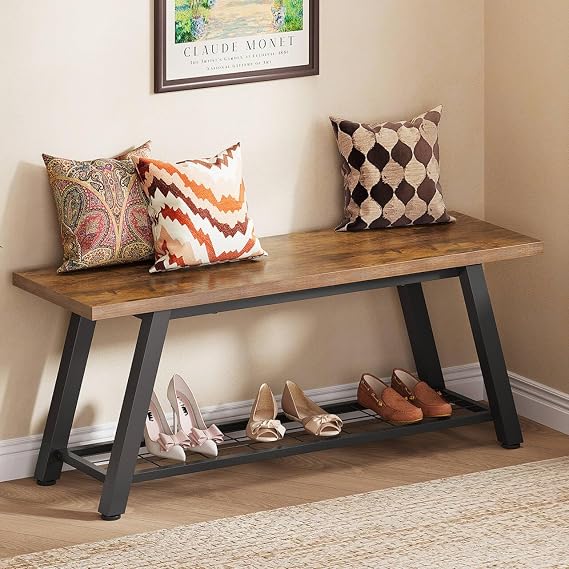 Industrial Shoe Storage Bench