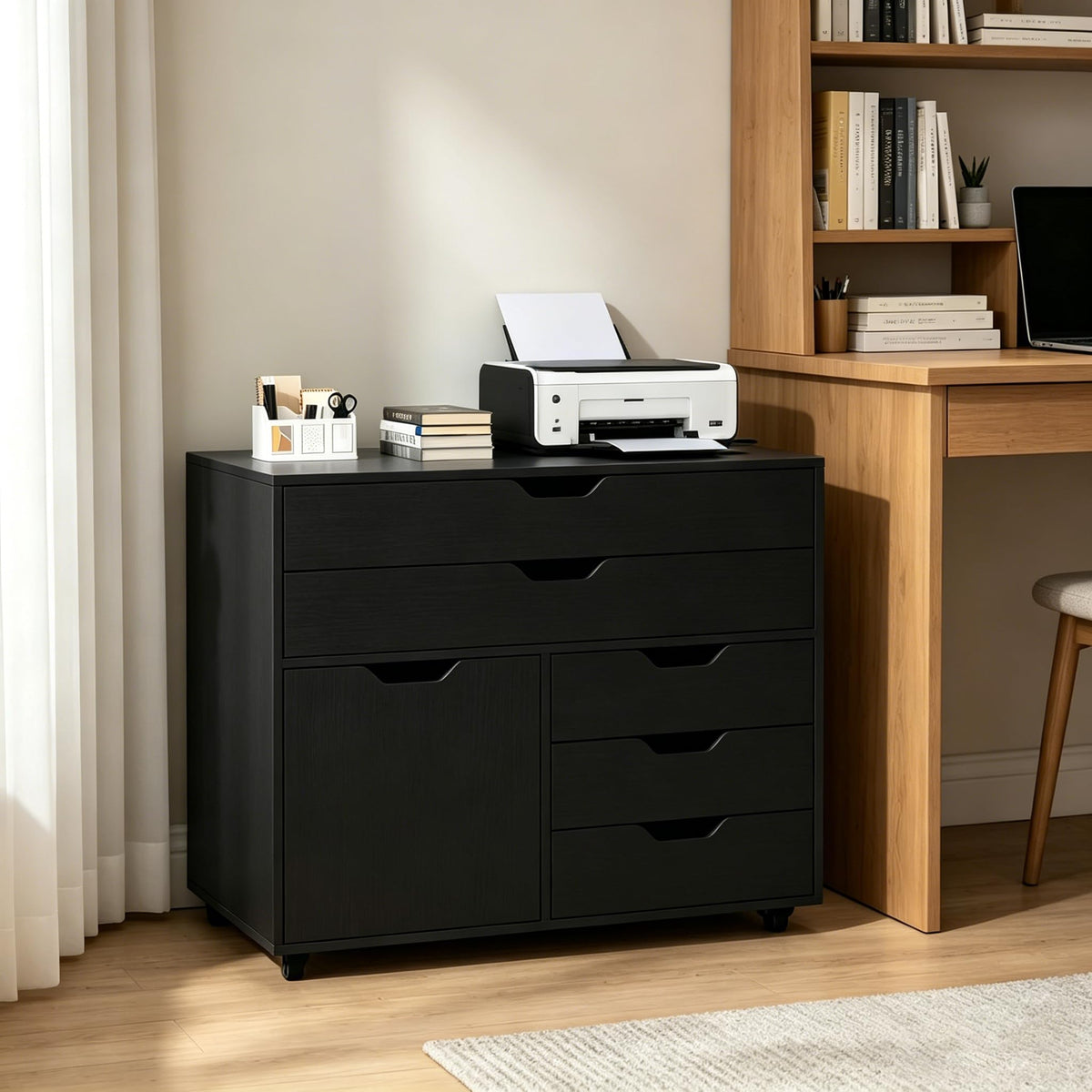 5-Drawer Rolling Storage Cabinet