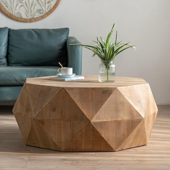 Farmhouse Drum Coffee Table
