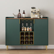 Green Fluted Wine Cabinet