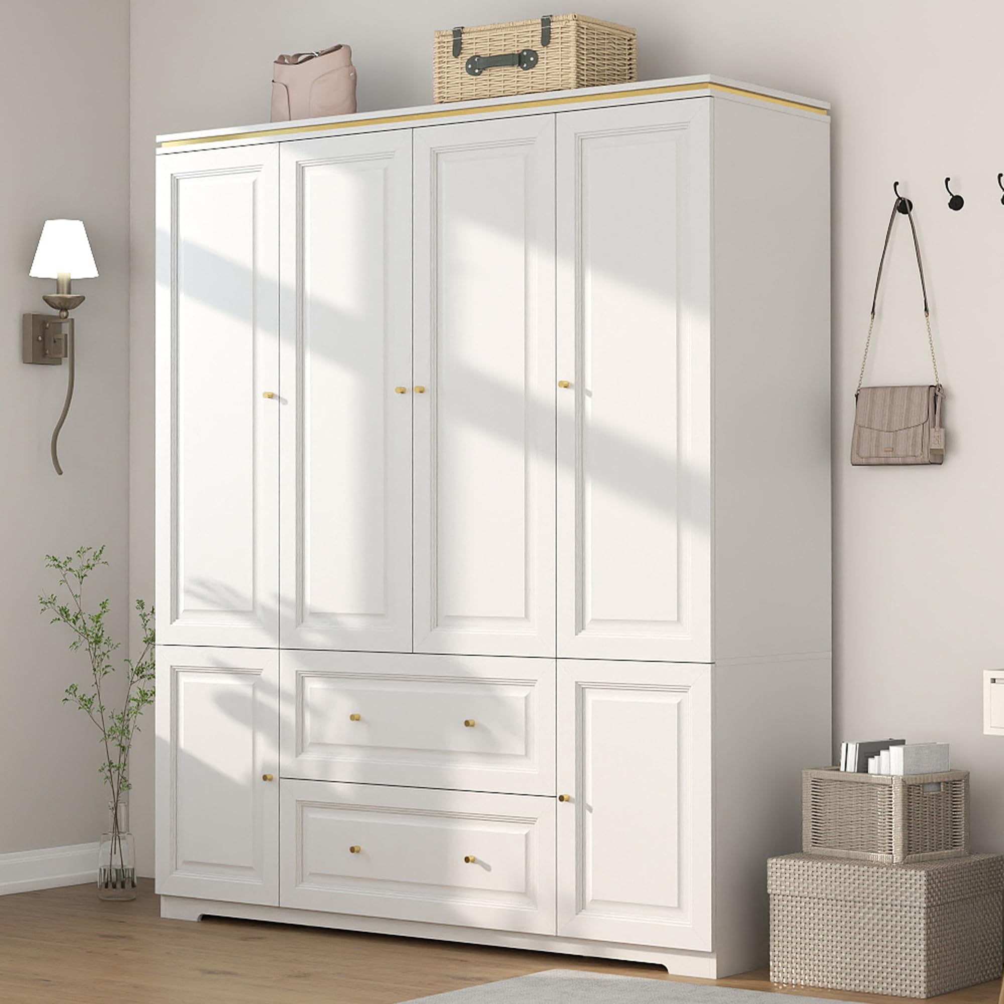 Armoire Wardrobe Closet with Drawers