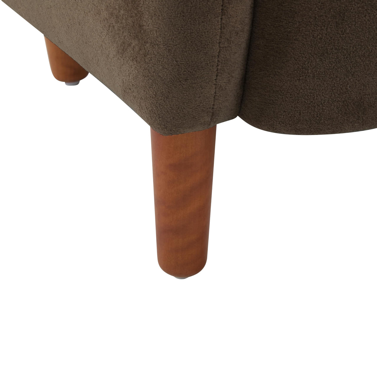 Christopher Knight Home Dolly Mid-Century Modern Velvet Upholstered Wingback Club Chair, Living Room Lounge Chair for Relaxation, Reading Armchair, Solid Wood Living Room Accent Chair, Dark Brown
