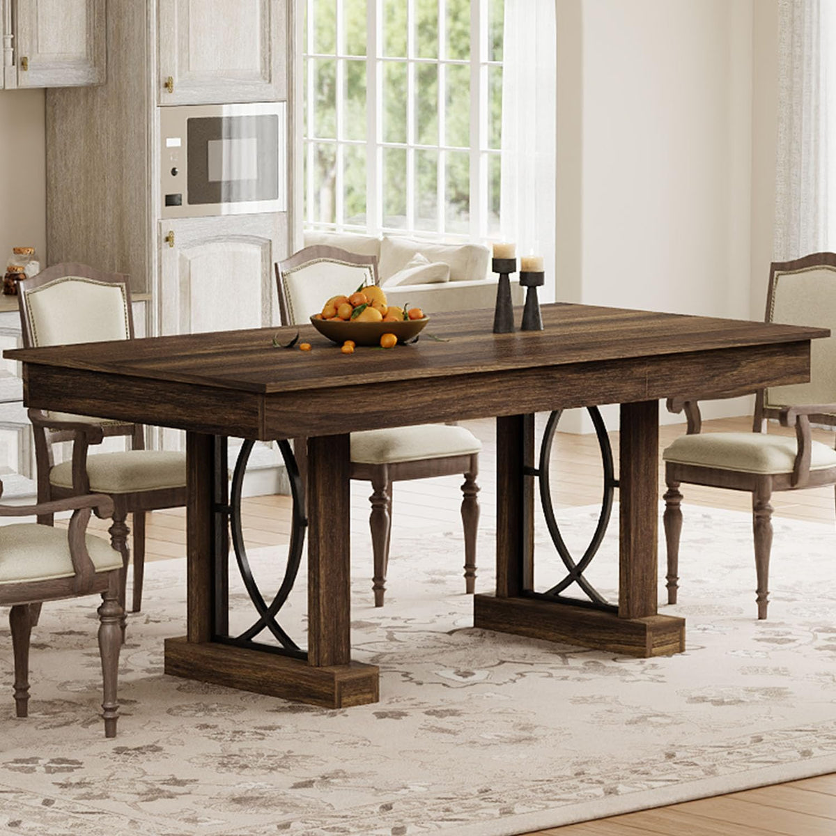 Dining Table with 2 Drawers