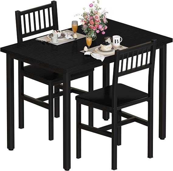 White 3-Piece Dining Table Set