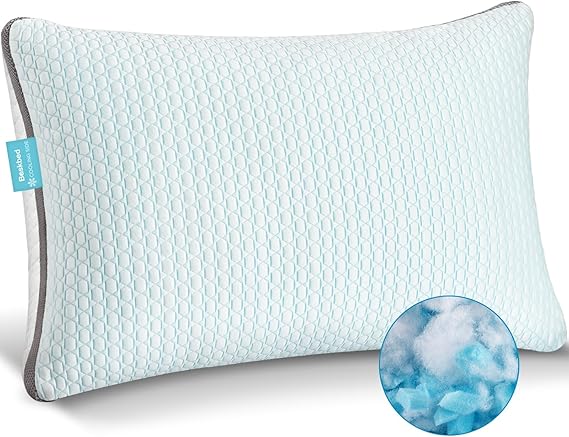 Cooling Bed Pillows with Adjustable Memory Foam Fill