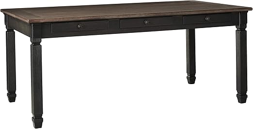 Farmhouse Dining Table with 6 Storage Drawers